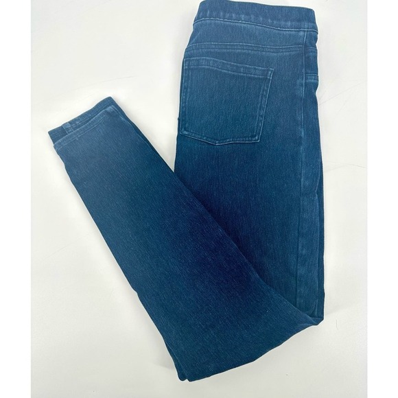 Spanx Jean-ish Ankle Pull On Leggings Size M Tall Denim - Picture 10 of 12